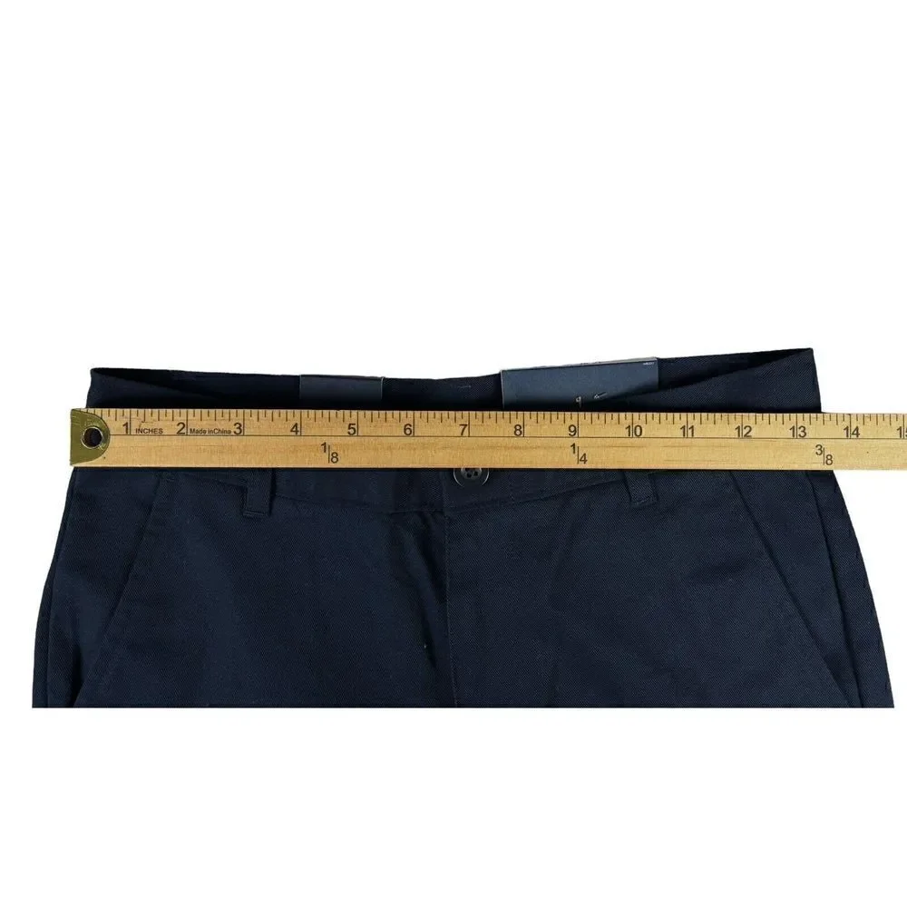 New Nautica Boy's Pants Size 14 Regular Blue Adjustable Waist School Uniform